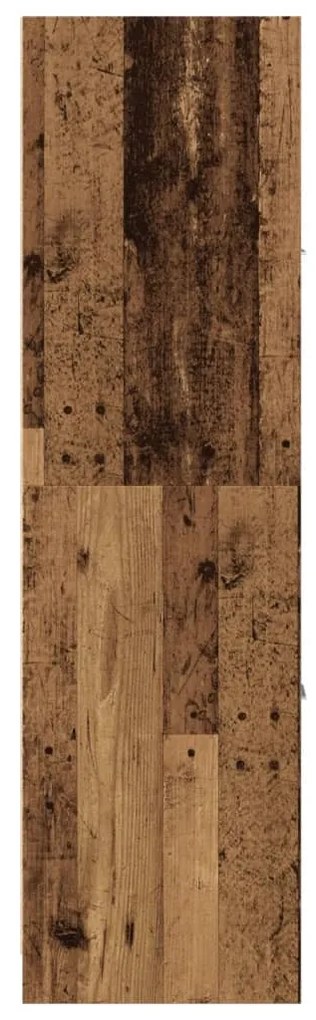 antik fa színű szerelt fa patikaszekrény 40 x 41 x 144,5 cm