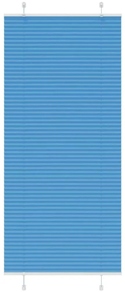 pliszírozott redőny kék 85x200 cm szövetszélesség 84,4 cm