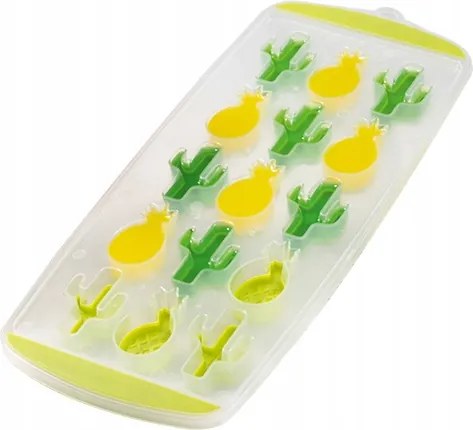 Jégkocka forma Kaktuszok és Ananász szilikon 15 db-os