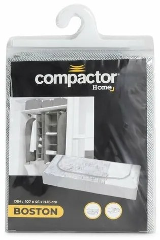 Compactor Boston alacsony textil tároló, 107 x 46 x 16 cm, szürke