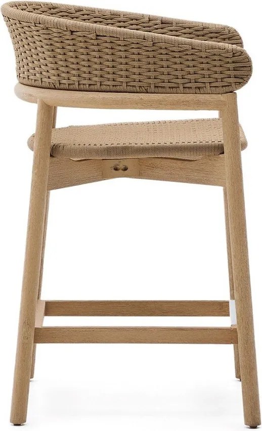 Natúr színű tömörfa kerti bárszék Arinella – Kave Home