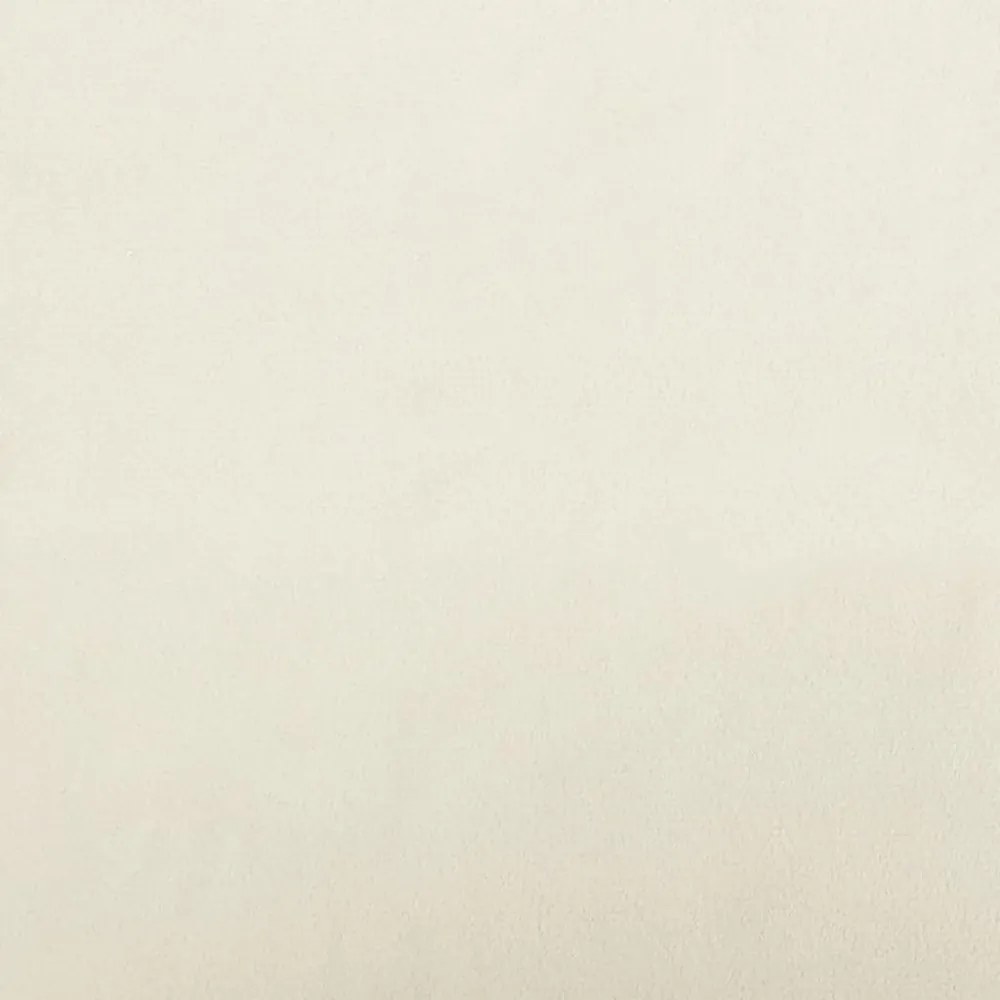 vidaXL krémszínű bársony gyerekkanapé 100 x 50 x 26 cm