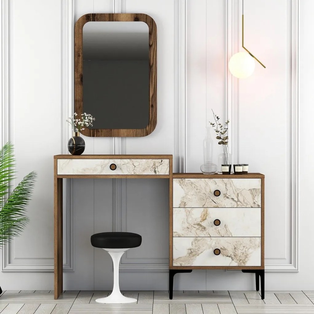 Lizbon 545 - Walnut, White