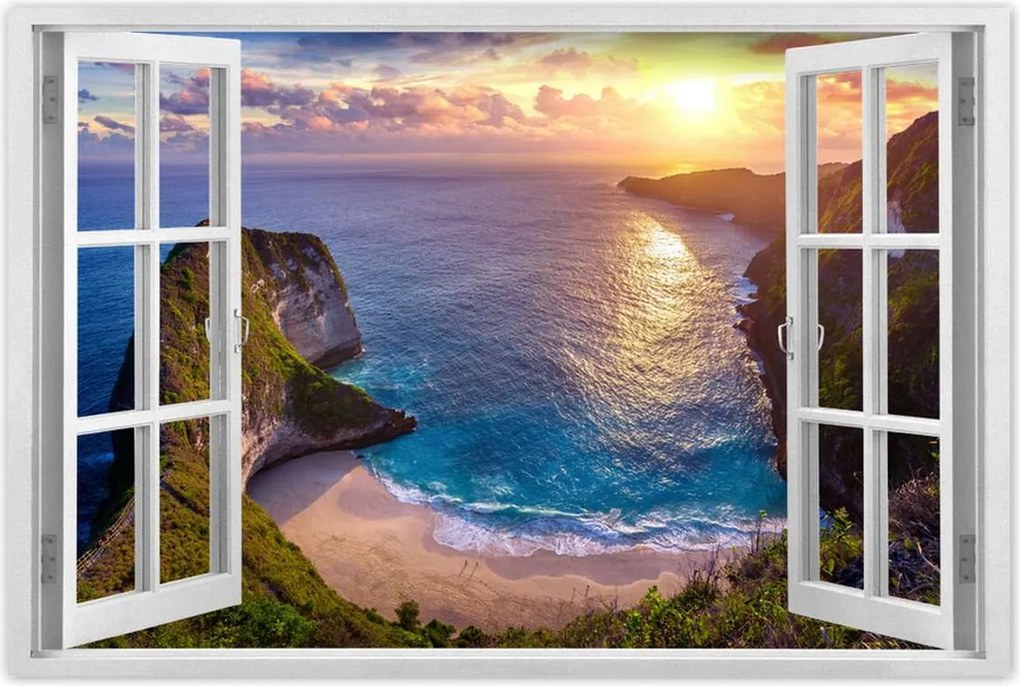 Poszterek 90x60 Naplemente a tengerparton