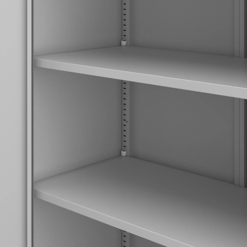 Irodai iratszekrény 4 polccal, szürke, 1750x800x400 mm: JAN