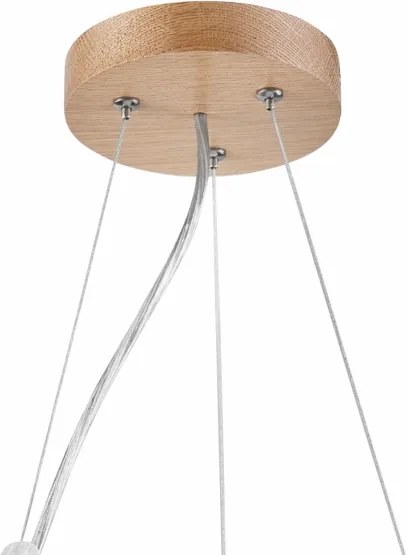 Brilagi - LED RGBW fényerőszabályozható csillár CARVALHO, 2xE27/15W/230V, Wi-Fi, tölgy, átmérő 37 cm