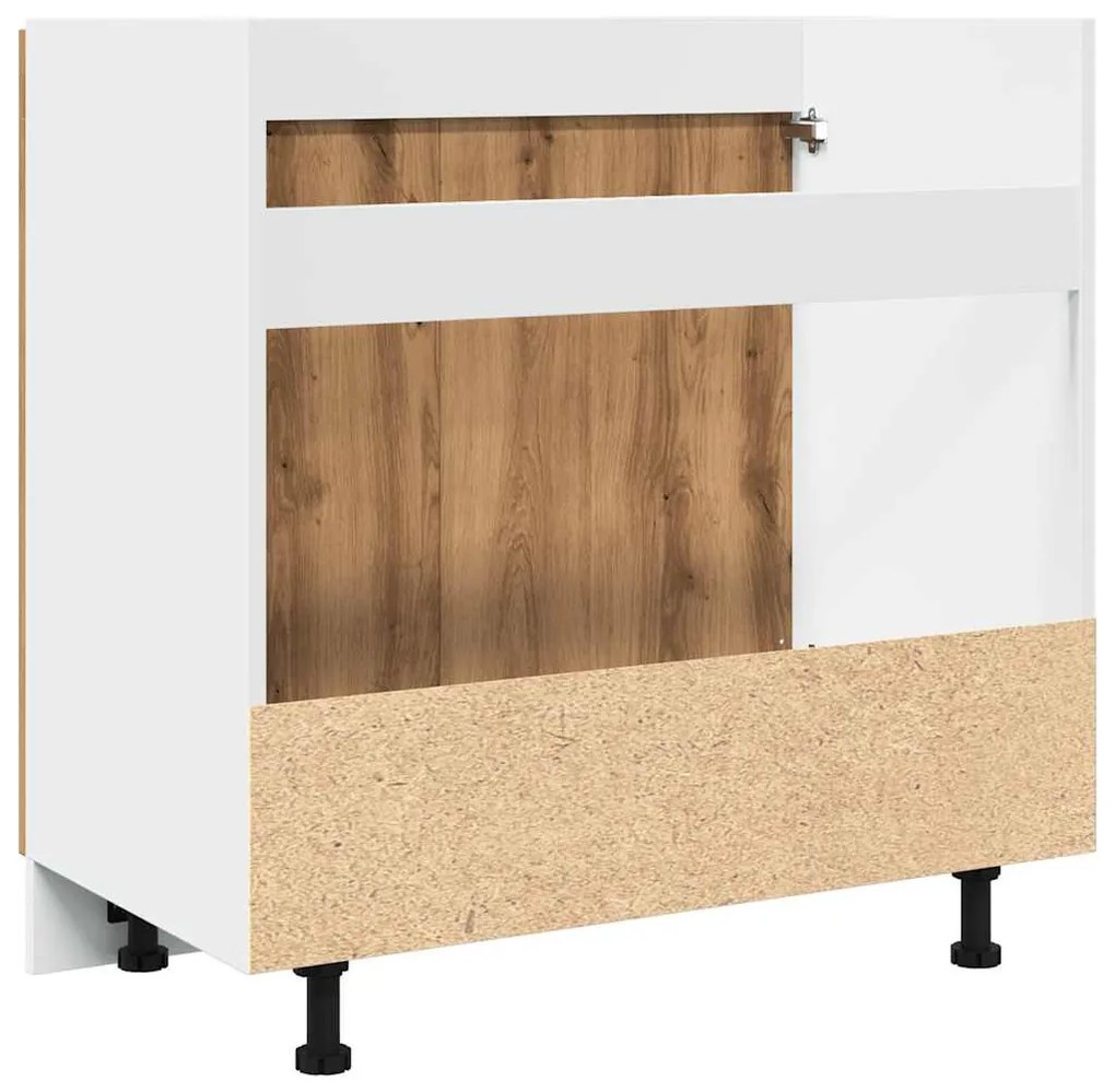 “Lyon” kézműves tölgy szerelt fa mosogató alsószekrény