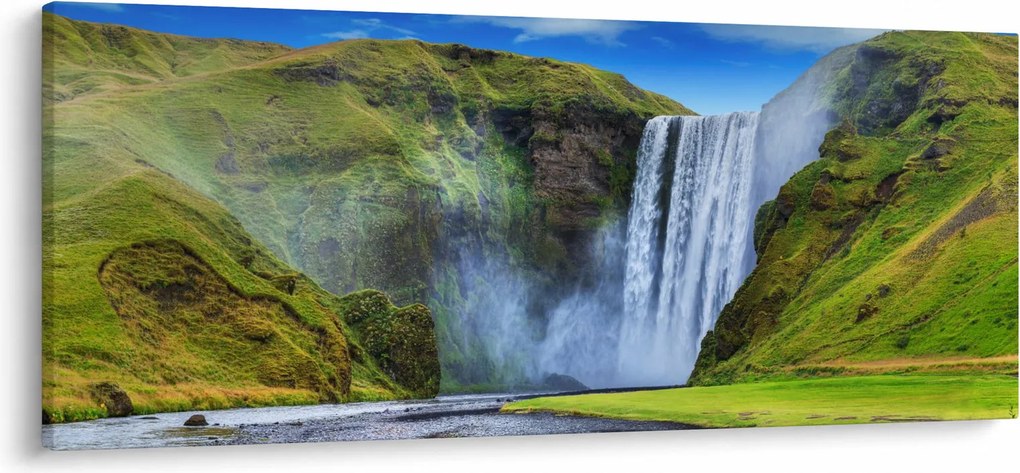 Kép - Seljalandsfoss vízesés (120x50 cm)