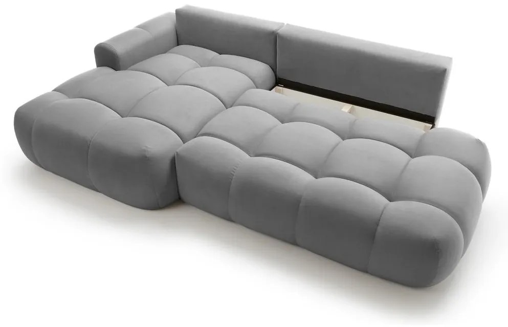 Sarokkanapé Ombre (B) (szürke + fekete) . 1100451