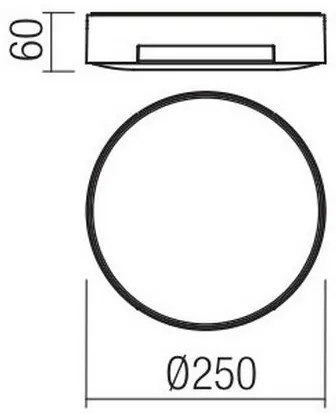 Redo 90005 - LED Mennyezeti lámpa SKOR 1xLED/16W/230V IP54