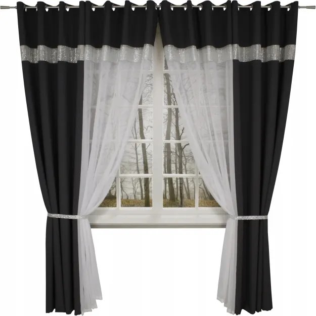 Strassz Szett Függöny Fátyol
