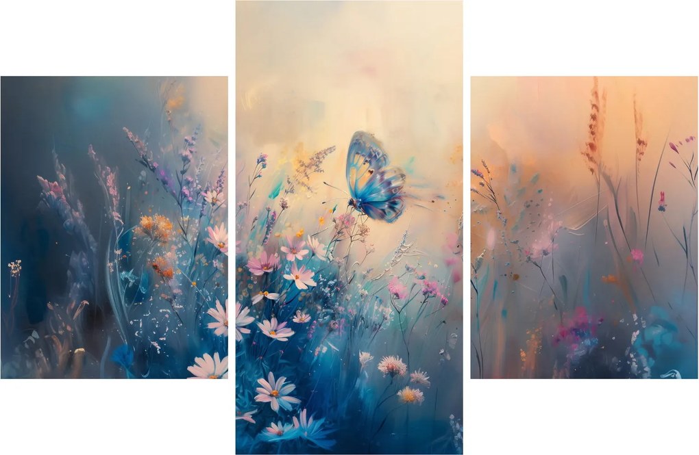 Kép - Rét pillangóval (90x60 cm)