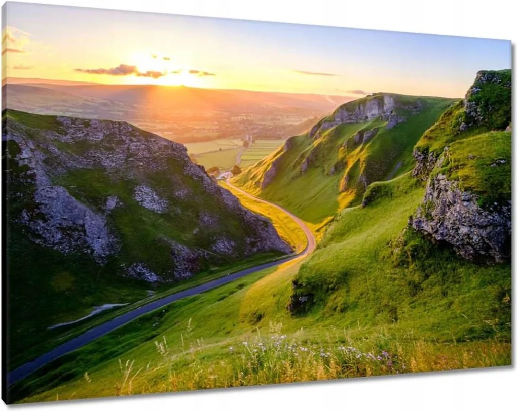 Vászonkép 100x70 Gyönyörű kilátás a hegyekre