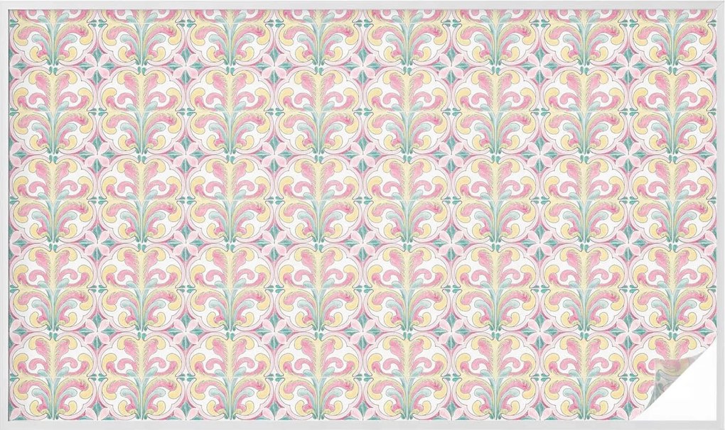 Ablakfólia Öntapadós Adatvédelem Virágos szimmetria 200x116