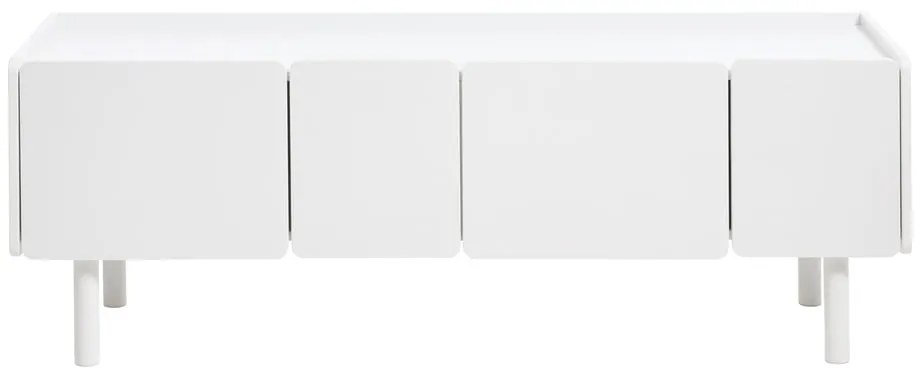 Fehér TV-állvány 160x55x45 cm Bera – Unique Furniture