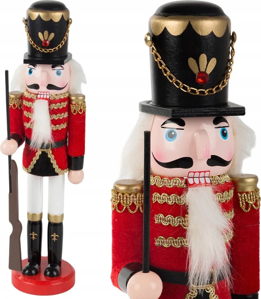 Diótörő katona fa díszes karácsonyi ajándék figura