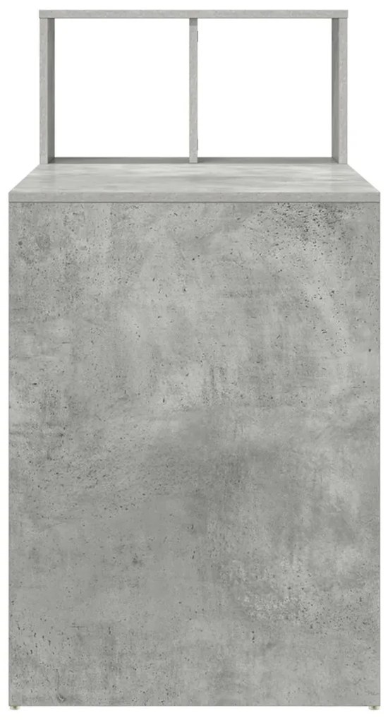 Íróasztal Beton szürke Mérnöki fa betonfelülettel Közepes