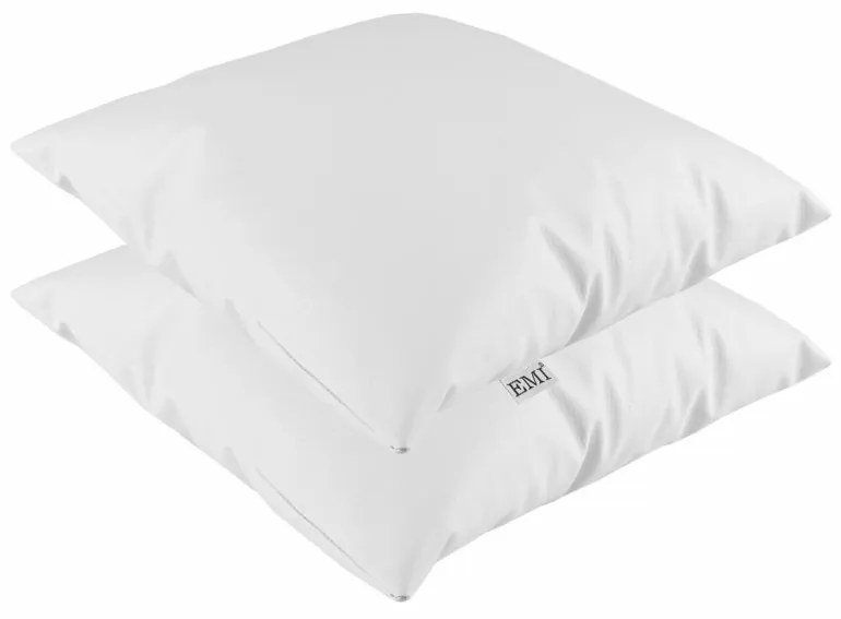 EMI fehér színű műbőr párna, Párna 40x40 cm
