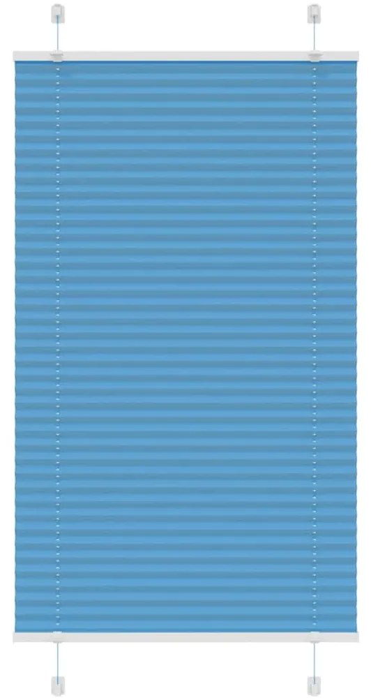 pliszírozott redőny kék 80x150 cm szövetszélesség 79,4 cm