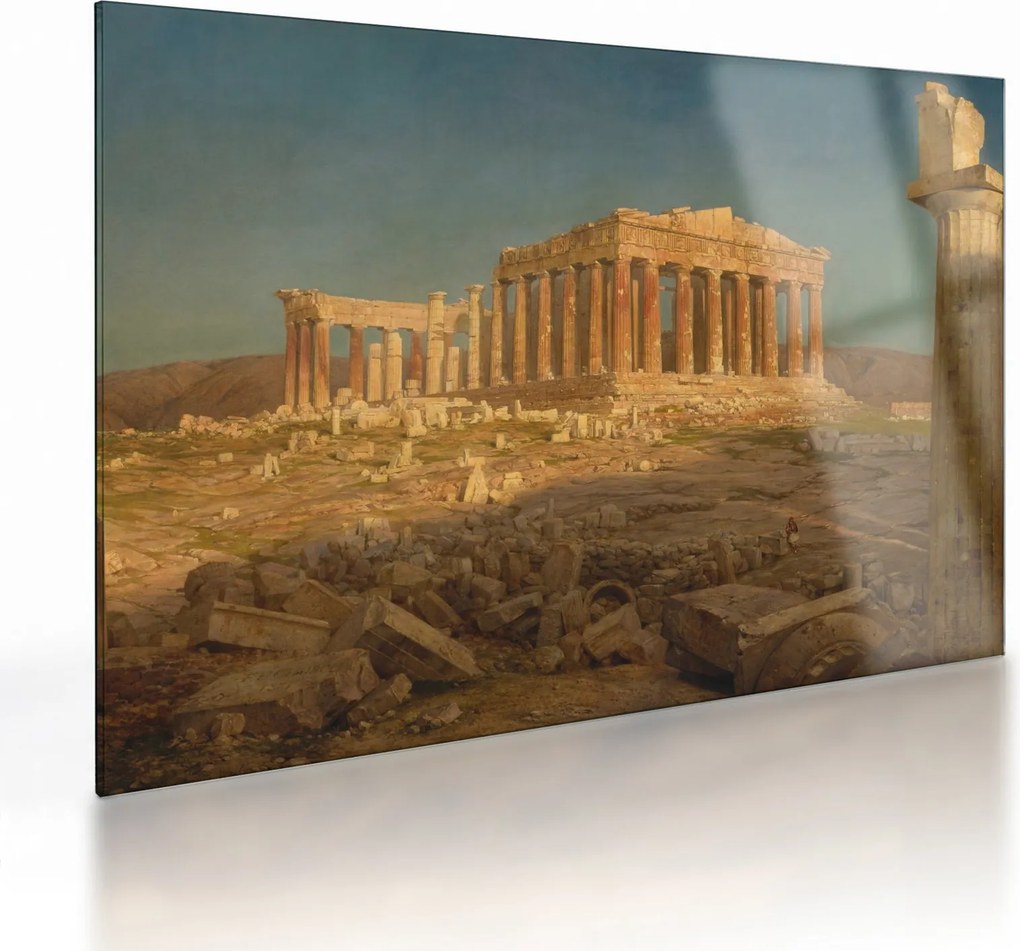 Üveg kép - Frederic Edwin Church, The Parthenon, reprodukciók (70x50 cm)