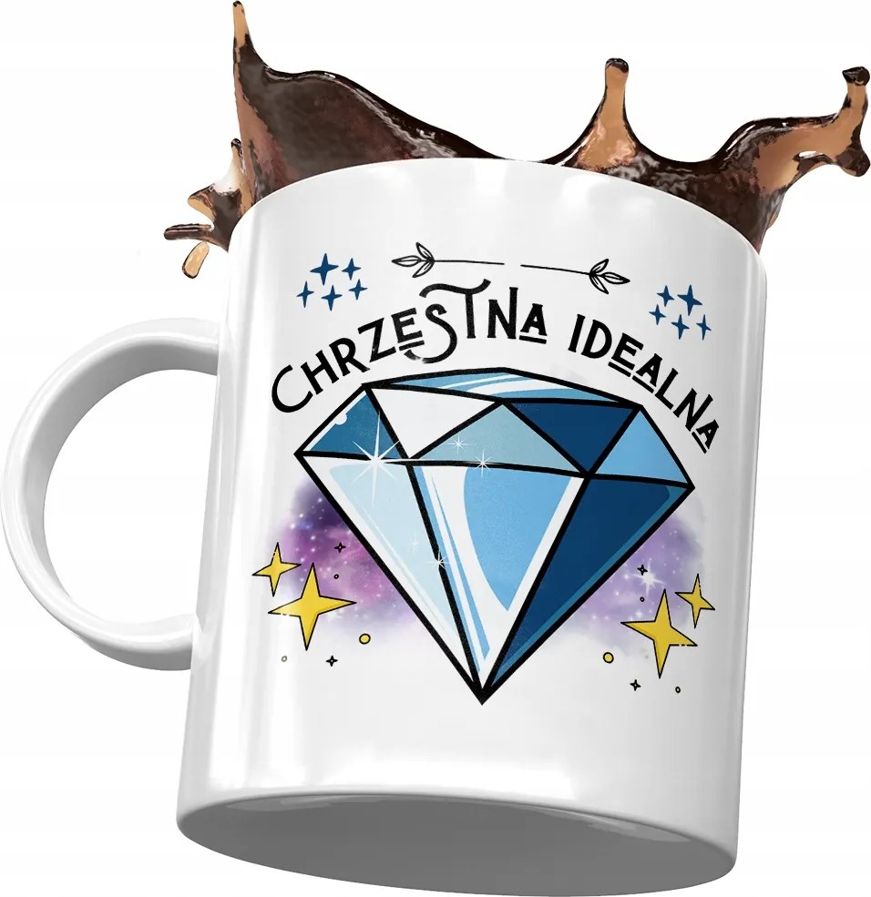 Keresztanya bögre Születésnapi Ajándék Nyomtatott Fotóval