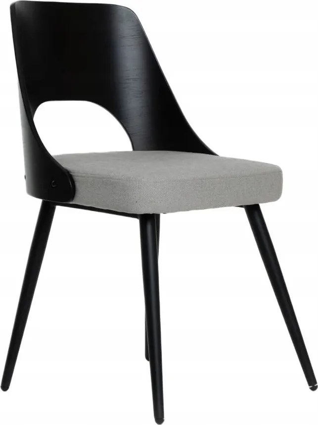 Helic kárpitozott fa loft szék fekete 48,5x54,5x76,5 Homla