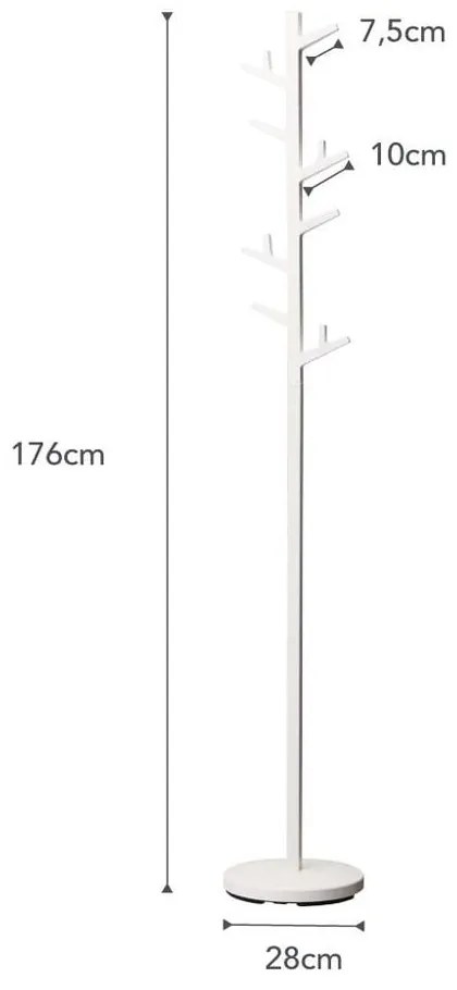 Branch Pole Hanger fehér állófogas - YAMAZAKI