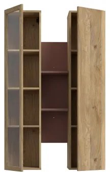 INAR fali polc tölgy/barna