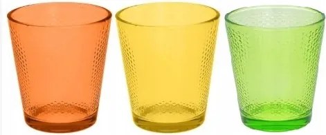 Italos poharak Tognana 350 ml 3 db színes pohár 350 cc