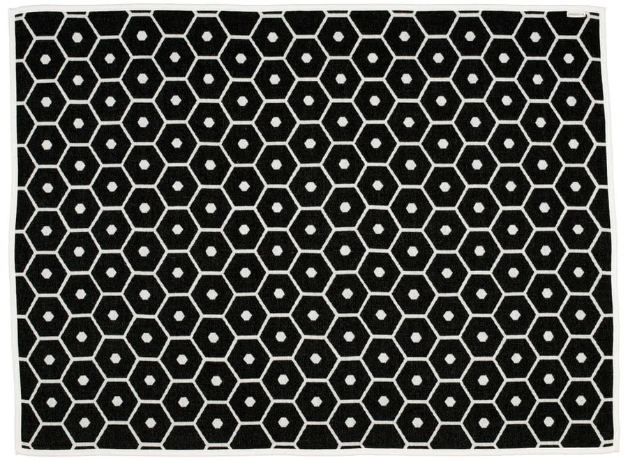 Fekete gyapjúkeverék takaró 140x180 cm Honey Black – Pappelina