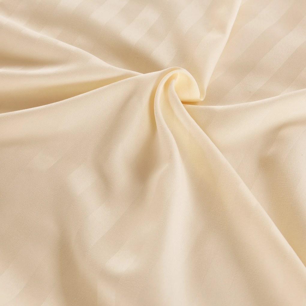 JASMINE pezsgő színű - 2 cm csíkos mikroszálas hotel ágyneműhuzat Ágyneműhuzat mérete: 2 db 70 x 90 cm | 200 x 220 cm