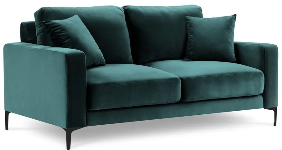Harmony türkiz bársony kanapé, 158 cm - Kooko Home