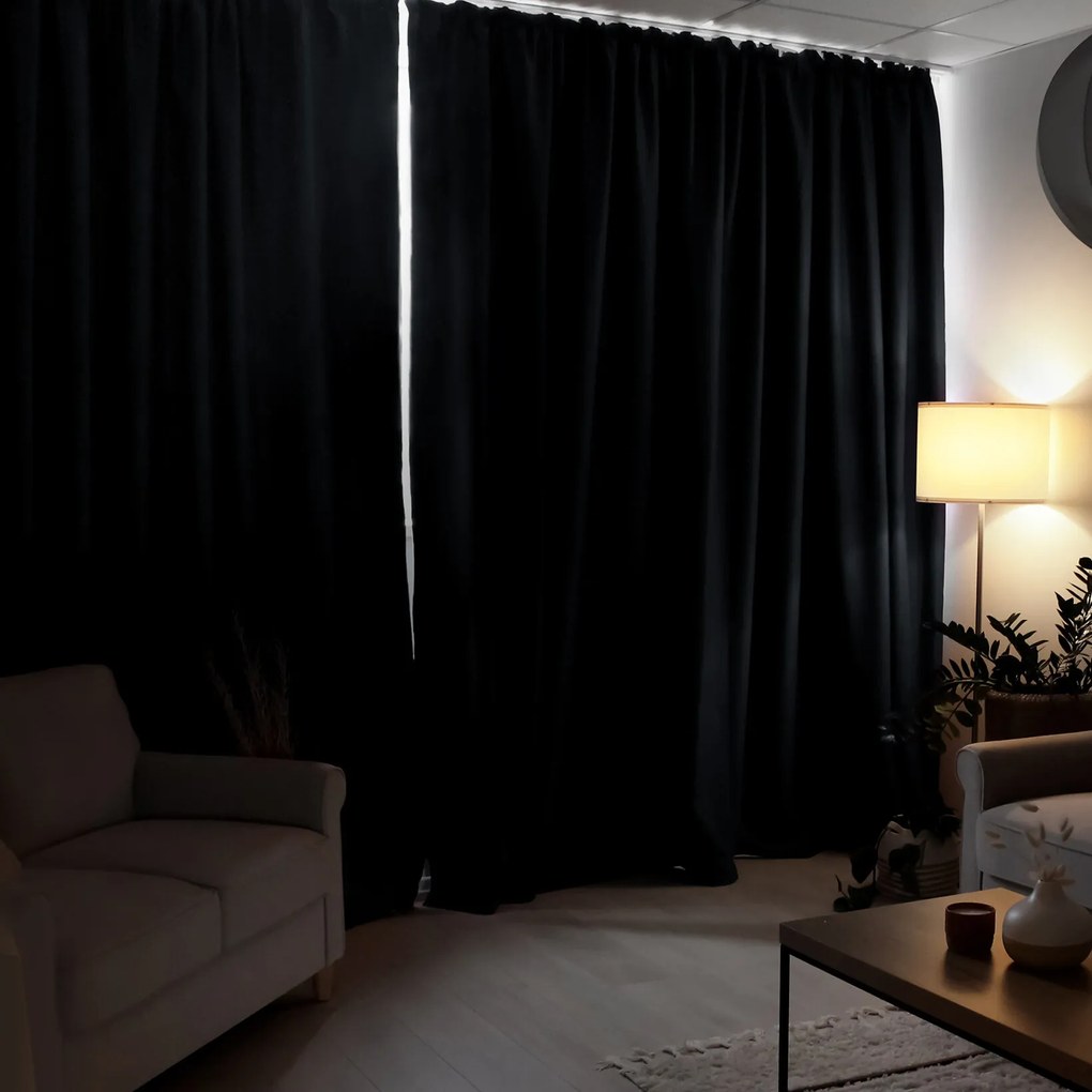 Goldea sötétítő függöny blackout - sötét antracit 140x270 cm