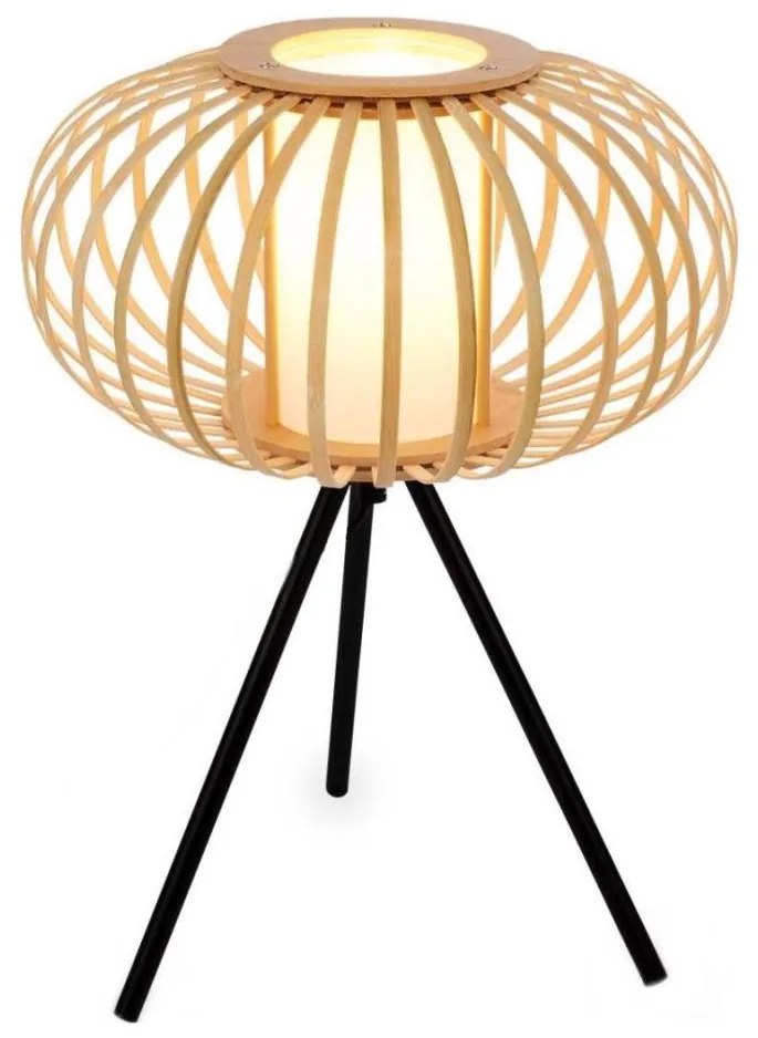 Briloner 7759011 - Asztali lámpa 1xE27/10W/230V bambusz