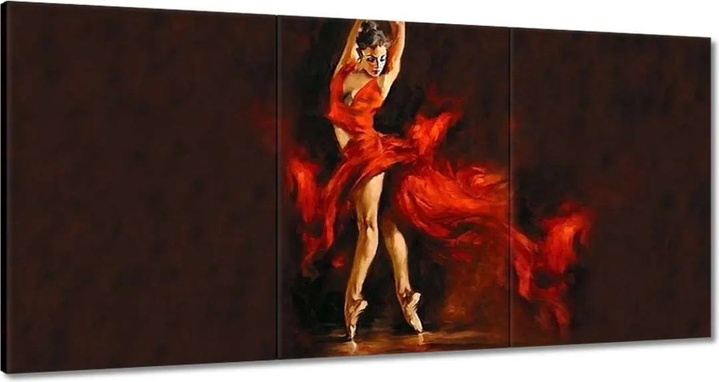 Vászonkép 120x60 Szenvedélyes tánc Nő