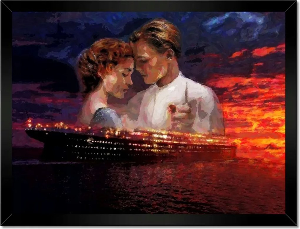 Poszterek keretben 40x30 Titanic naplemente