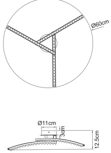 Globo 67169-18IP - LED Fürdőszobai felületre szerelhető csillár JULES 3xLED/6W/230V IP44