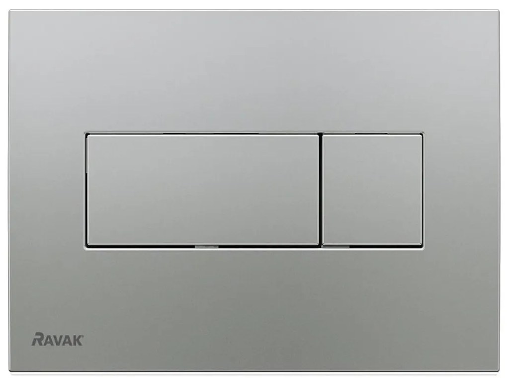 Ravak X01456 - UNI öblítő nyomólap 24,7 x 16,5 cm, matt króm