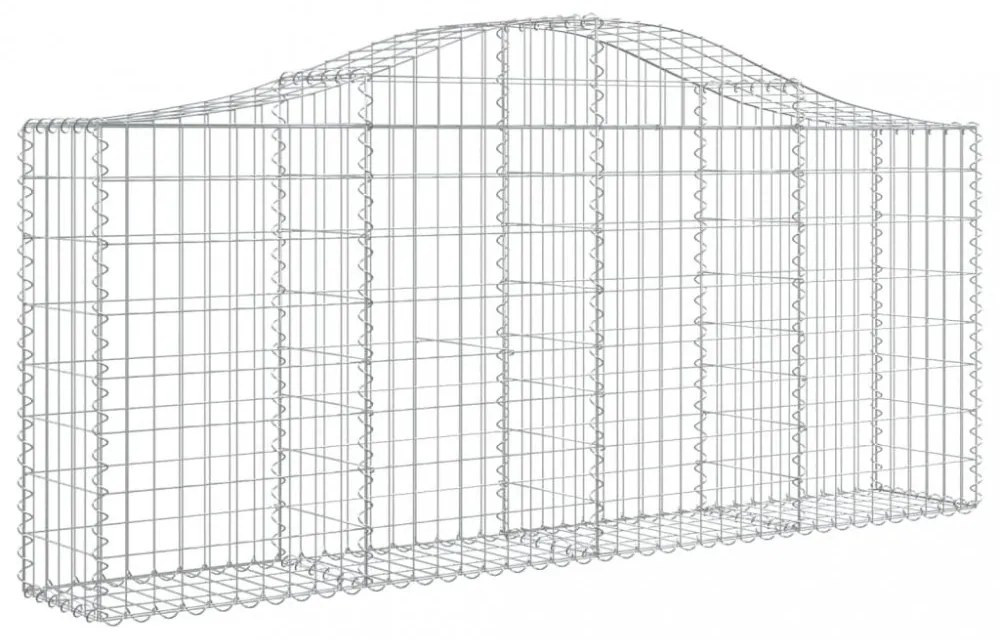 13 db íves horganyzott vas gabion kosár 200x30x80/100 cm