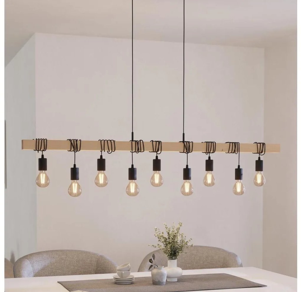 Eglo 44099 - TOWNSHEND kábeles csillár 9xE27/60W/230V