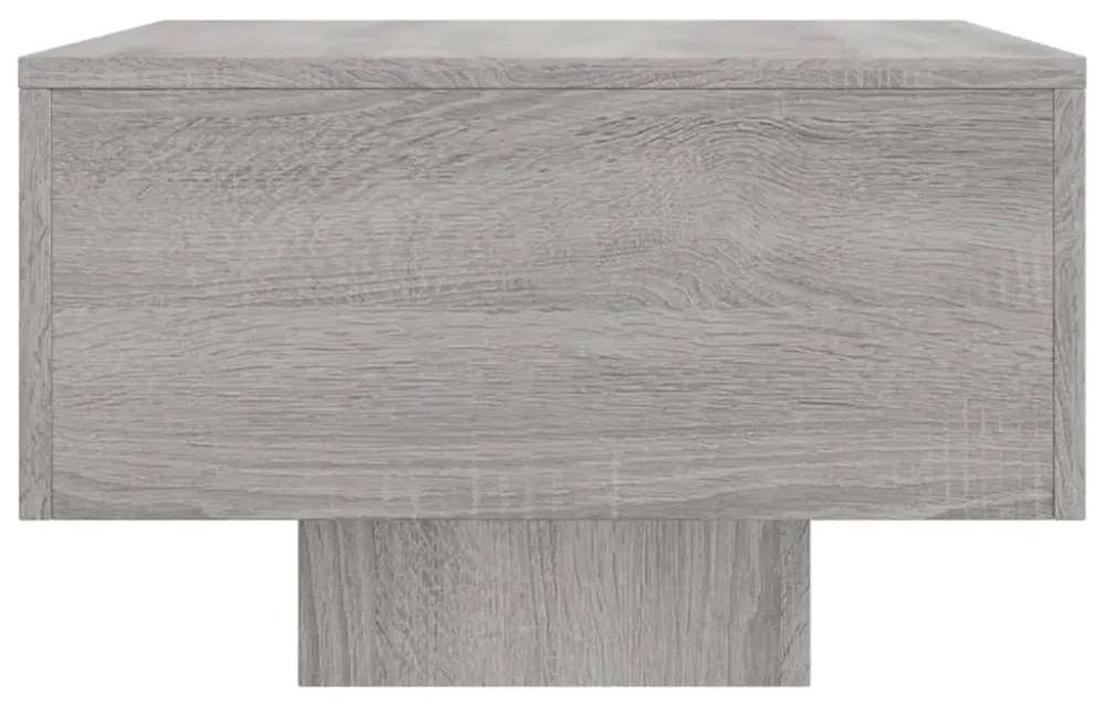 szürke sonoma szerelt fa dohányzóasztal 100x49,5x31 cm
