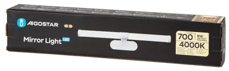 Aigostar - LED Fürdőszobai tükörmegvilágítás LED/6W/230V 4000K 40cm IP44