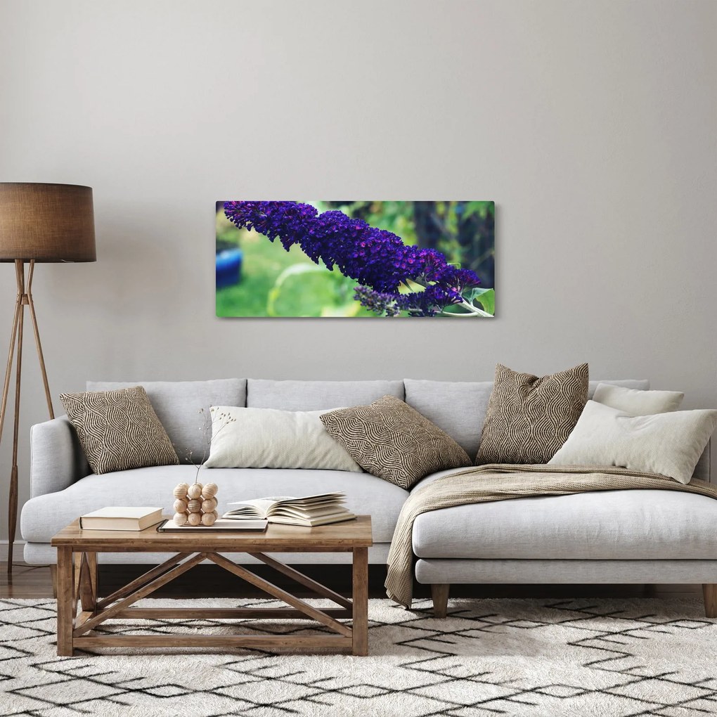 Kék virág képe (120x50 cm)