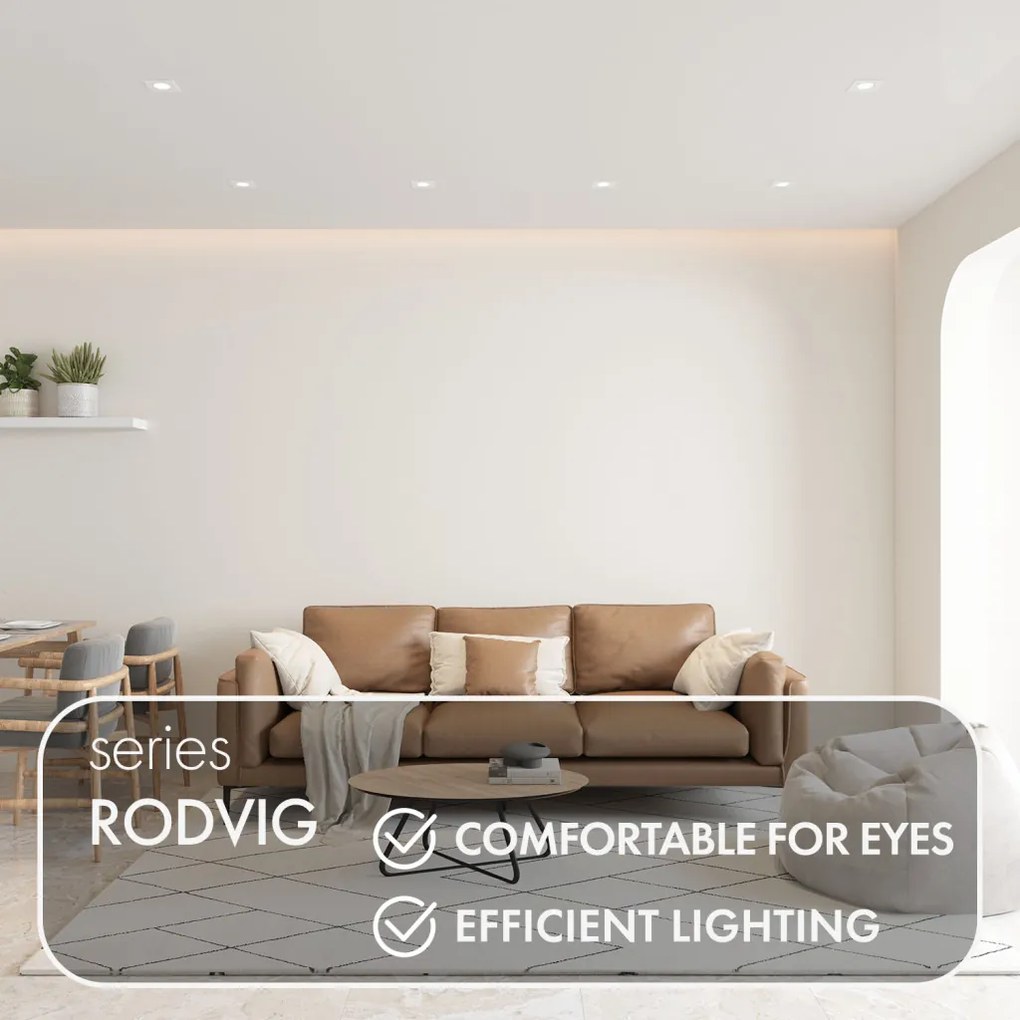 Rodvig series recessed ceiling downlight — DK/EU-3071-WH