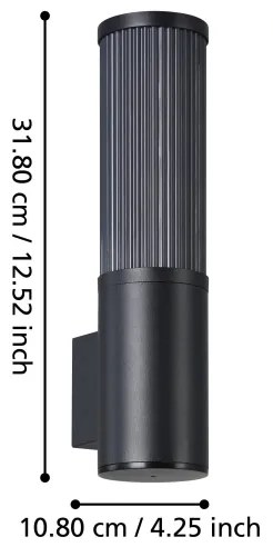 Eglo 901033 - Kültéri fali lámpa SALLE 1xE27/15W/230V IP54