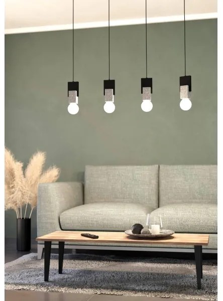 Eglo 99532 - Csillár zsinóron LOBATIA 4xE27/40W/230V