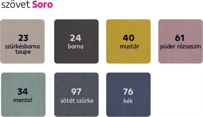 Kinyitható ülőgarnitúra, barna, jobbos, JOGI ROH