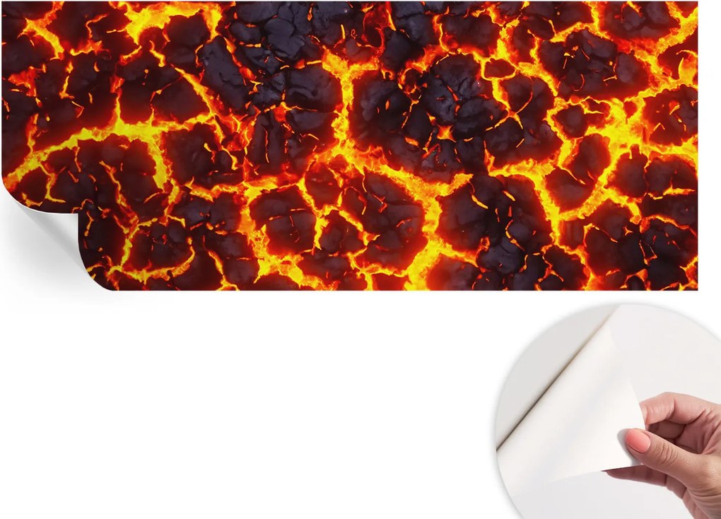 Fotótapéta Dekoratív Fali Tapéta Képekkel Erős magma 250x104