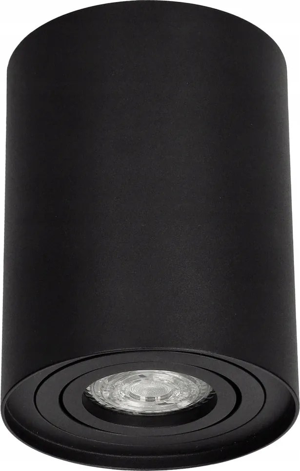 Mennyezeti Lámpa Falra Szerelhető Spot Led Kerek Cső GU10 Fekete