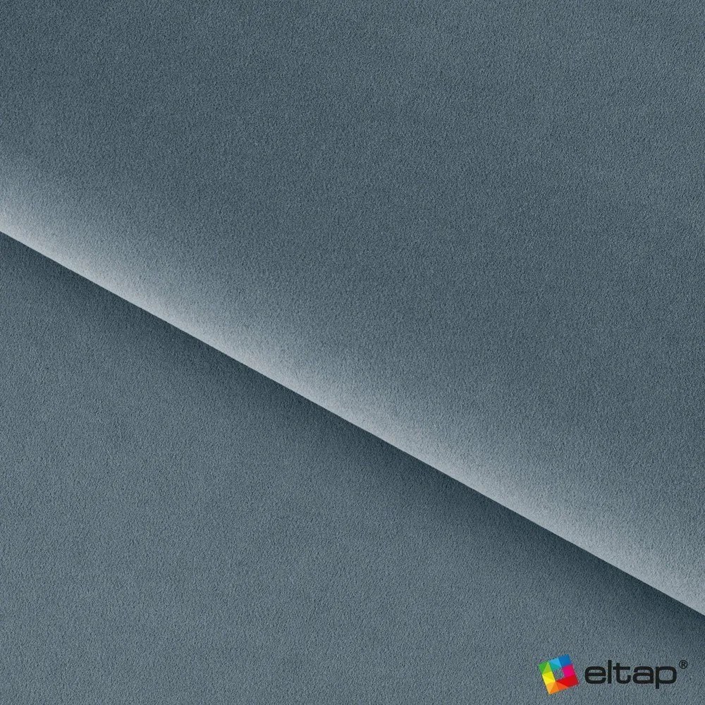 Kék kárpitozott ágyneműtartós franciaágy ágyráccsal 140x200 cm Plissa – ELTAP